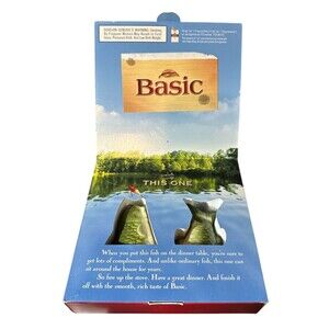Basic Cigarettes Advertising Large Mouth‎ Bass Fish Salt & Pepper Shakers